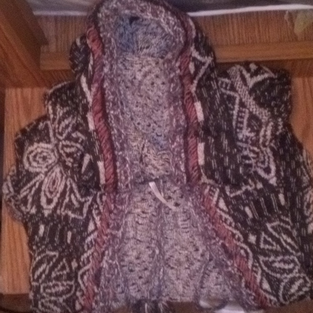 Bohemian Patterned Knit Cardig
